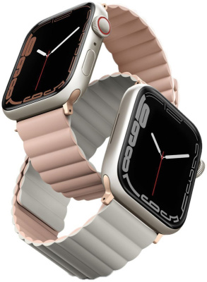 uniq_revix_reversible_magnetic_apple_watch42_beige_pink_1