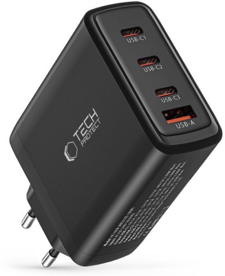 tech-Protect_NC100W-GAN_4-Port_network_USB_USB-C_100Вт_black_1