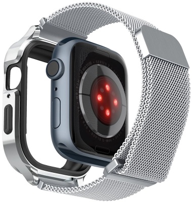 Spigen_metal_fit_pro_apple_watch45мм_silver_4